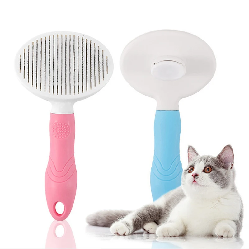 Pet Comb Stainless Steel Needle Comb Dog And Cat Hair Removal Floating Hair Cleaning Beauty Skin Care Pet Dog Cleaning Brush