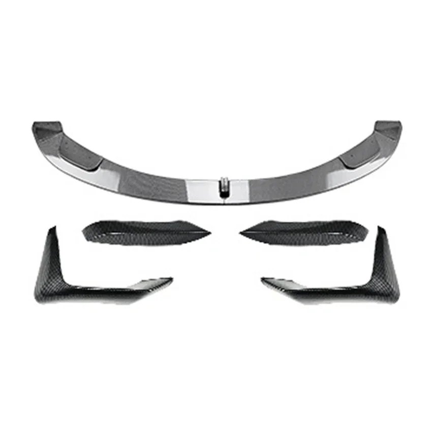 New! Front Bumper Lip Spoiler Splitter For BMW 3Series 4Series M3 M4 F80 F81 F82 F83 2015-2020 Tuning Body kits ABS Glossy black