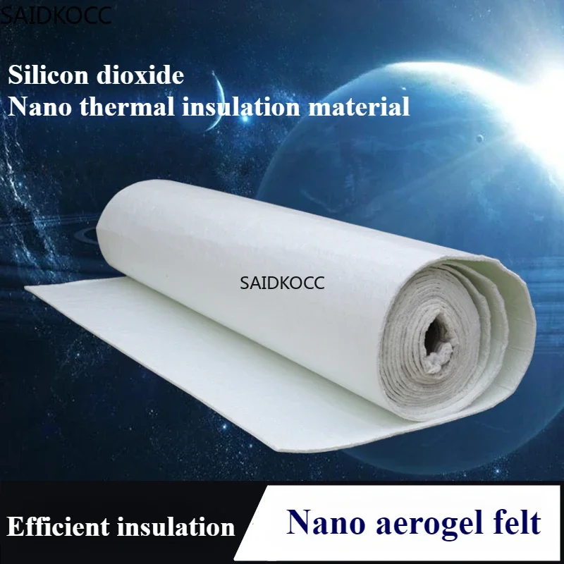 Aerogel de dióxido de silicio personalizable, materia prima, aislamiento térmico resistente, placa de nano aerogel, fieltro aislante de condensación de aire