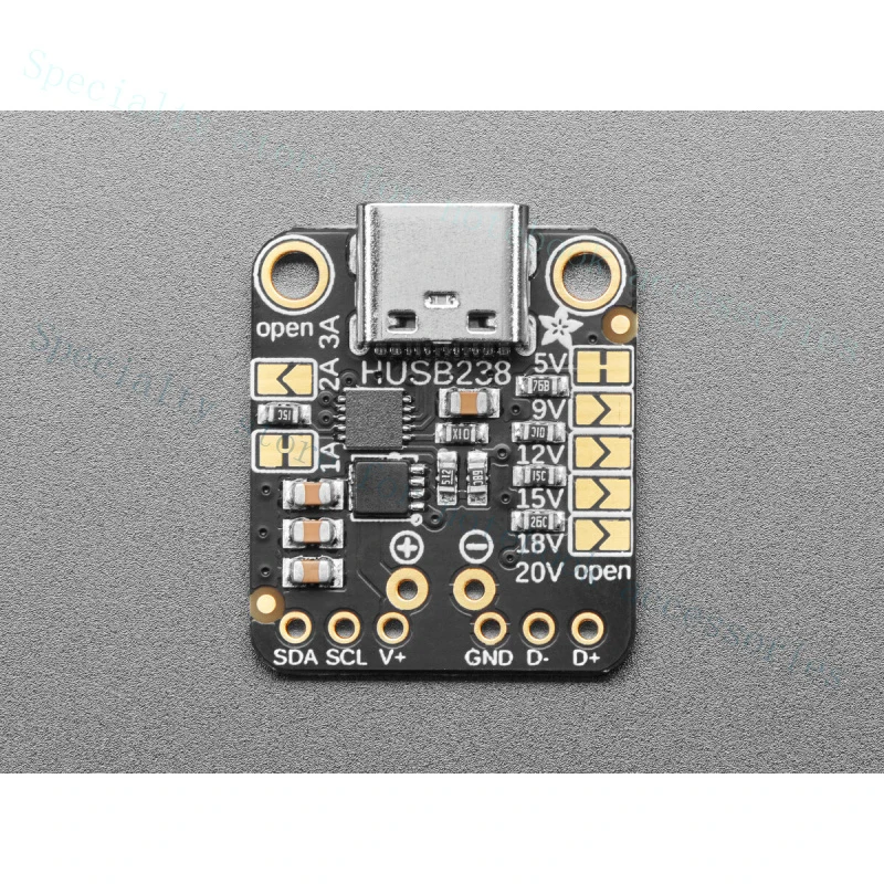 A+ FOR Adafruit USB-C Power Delivery Dummy Board, I2C or fixed, HUSB238, 5807