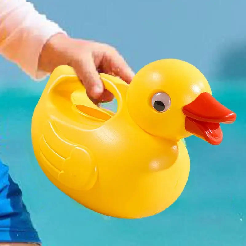 Small Watering Can Unique Cartoon Yellow Duck Watering Can Toy Bath Toys Decorative Swimming Pool Toy Lightweight Kids Watering