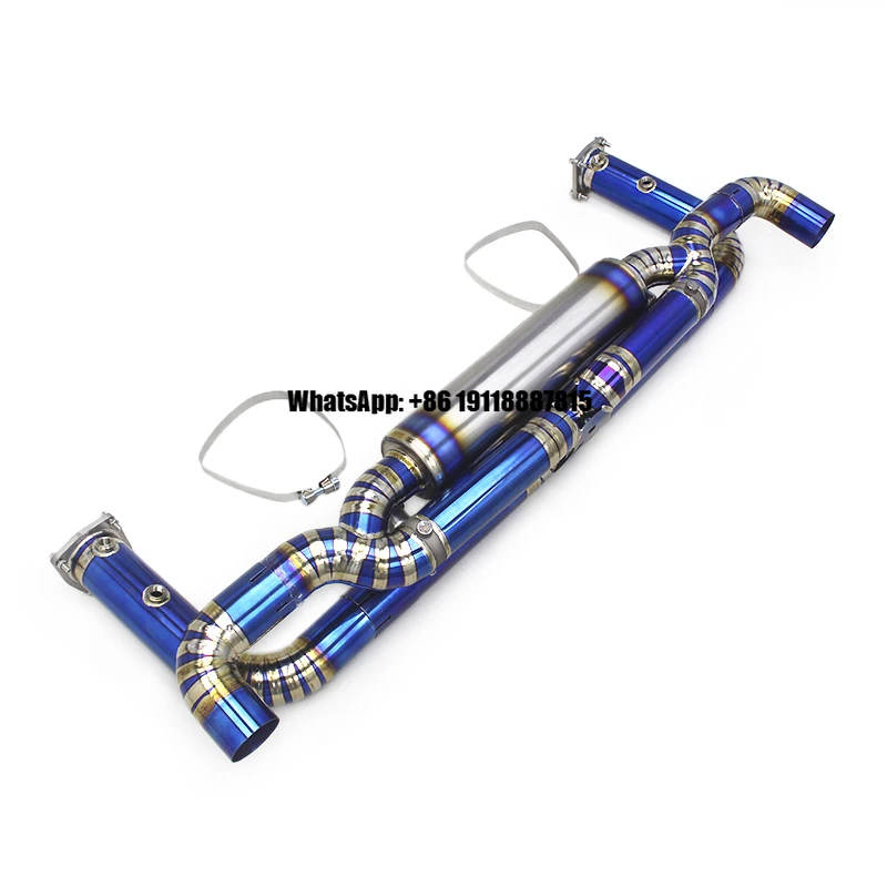 

OBM Titanium Catback Exhaust Pipe for Porsche 911 991/991.2 Turbo S 3.8T 2017-2019 Valved Catback Muffler System Factory