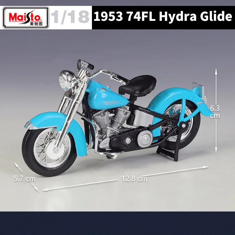 Maisto 1:18 Harley Davidson 74FL Hydra Glide Alloy Motorcycle Model Simulation Diecast Metal Toy Motorcycle Model Children Gifts