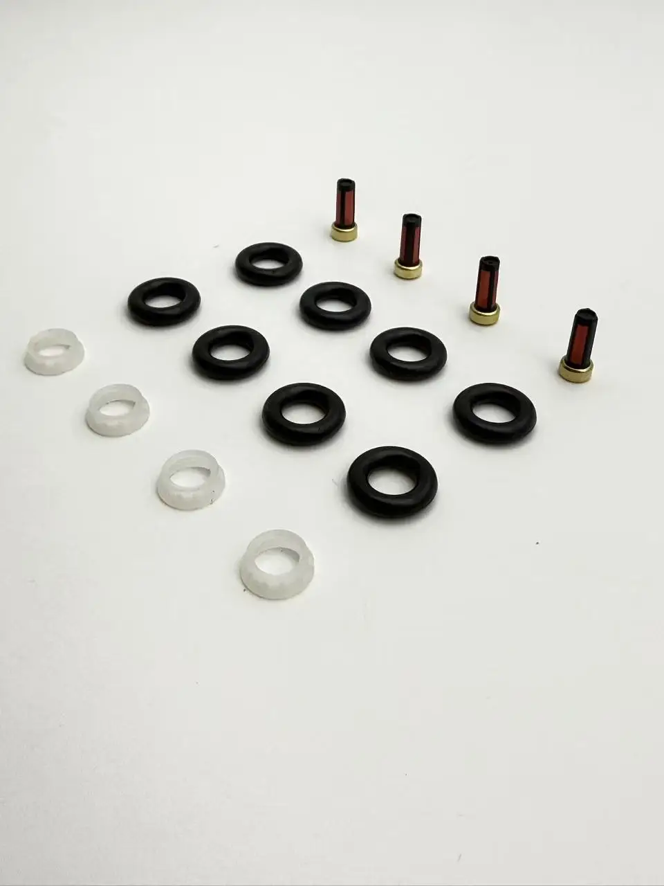4Sets 02201 Fuel Injector Repair Seal Kits L309-13-250A 0280155865 For Mazda 6 2.3L Ford Mustang Focus Fiesta Mondeo 4.6L
