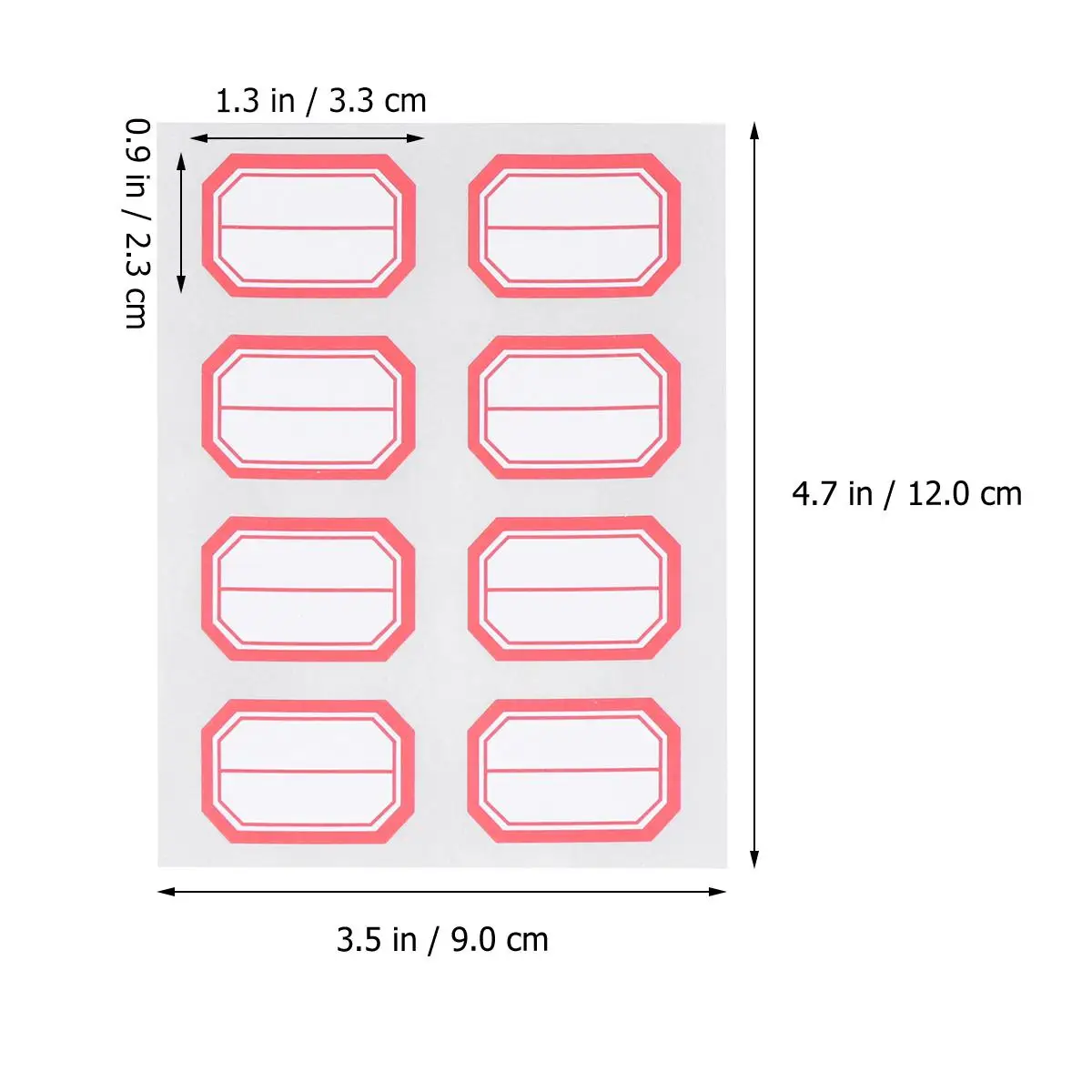 12 Sheets Self Adhesive Stickers Blank Lable Price Classification Label Mailing Marking Folder Tag Office School Kitchen Store