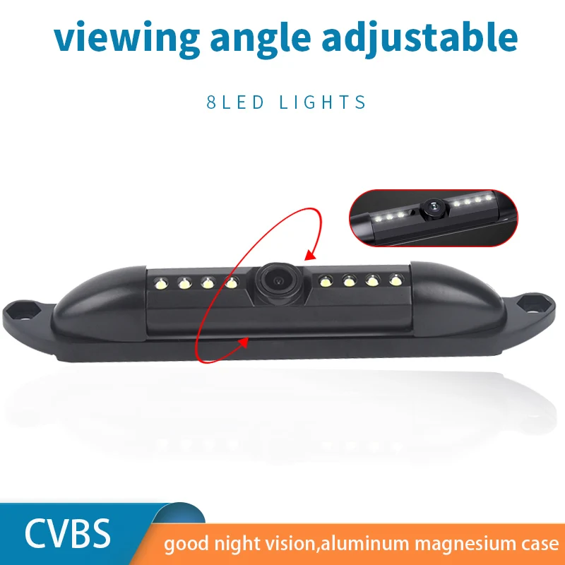 

Good Night Vision License Plate Back UP Camera With Waterpoof IP68 8IRLED Lights