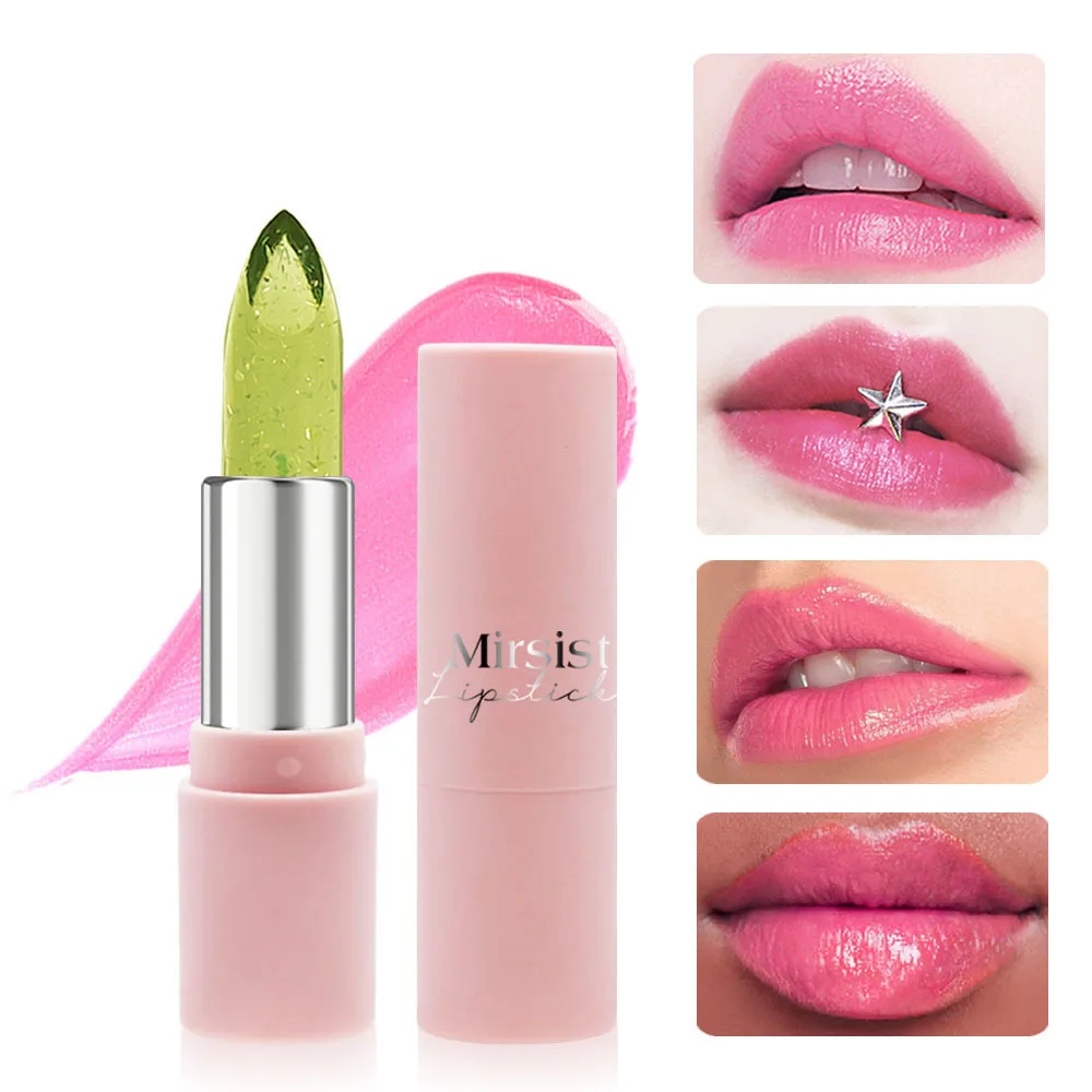 DJBS New dry flower lipstick Fresh flower warm discoloration matte lipstick Moisturizing waterproof long-lasting jelly lipstick