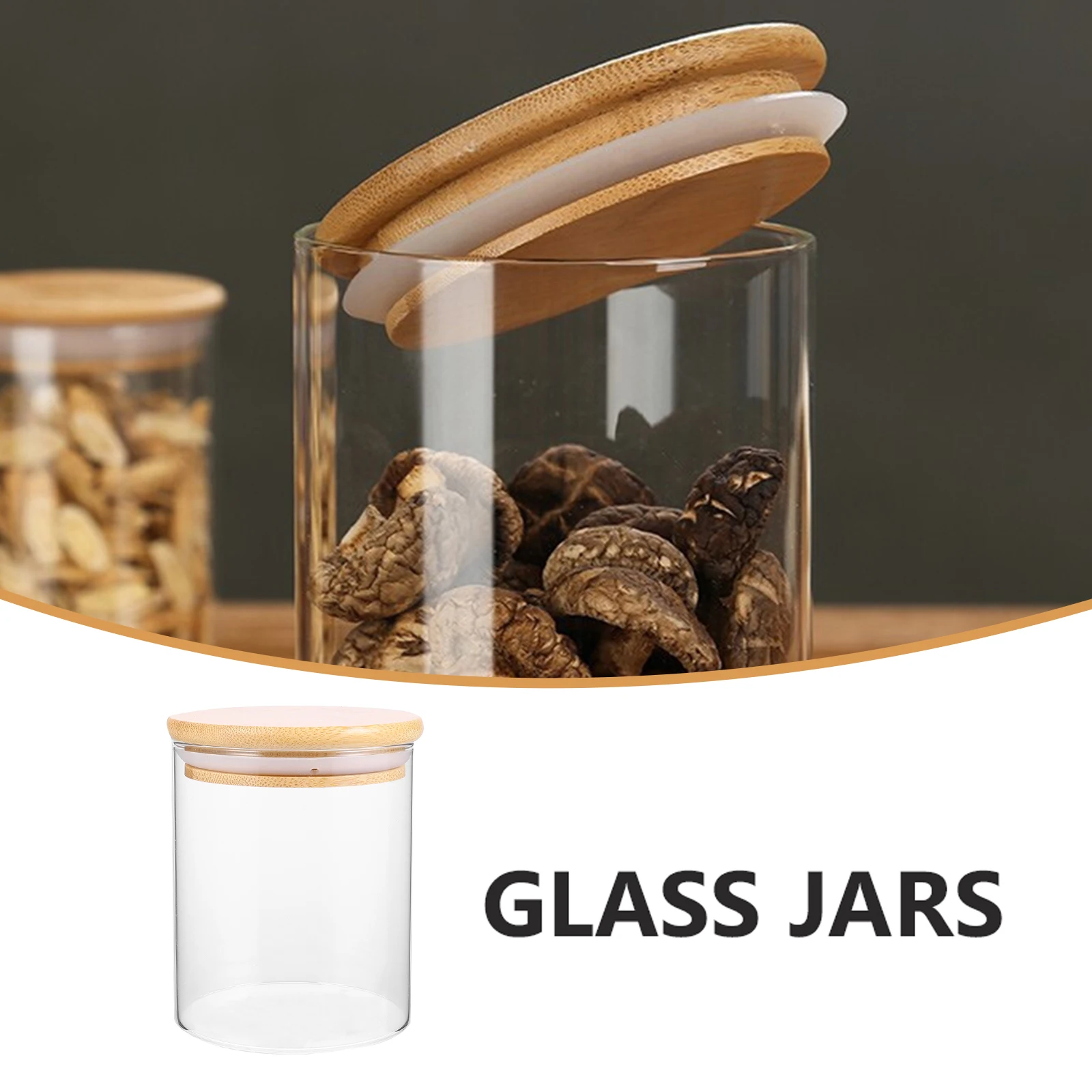 

Airtight Storage Jars Glass Containers Sealing Food Kitchen Holder MultiPurpose Snacks Ingredients LongLasting Smooth Easy Clean