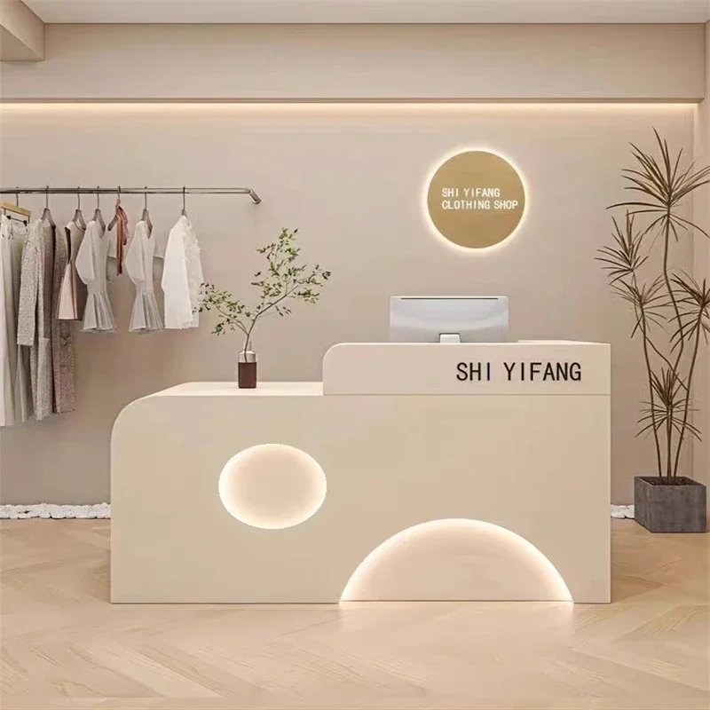 Modern Simplicity Information Desk Cafe Clothing Beauty Reception Cashier Table Beautysalon Meubilair Nordic Furniture