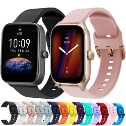Silicone Watch Strap For Amazfit Bip 3 Sport Bracelet Correa Watchband For Amazfit GTS 2 2e 3 GTS4 4mini Bip 3 Pro/Bip U/S /Lite