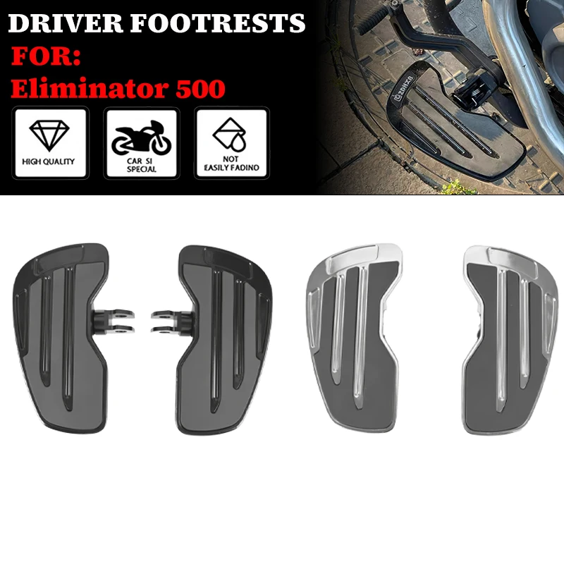 

For Kawasaki Eliminator 500 SE ABS 2024 2025 Motorcycle Front&Rear Foot Rest Rider&Passenger Footboard Wide Footrests Alien