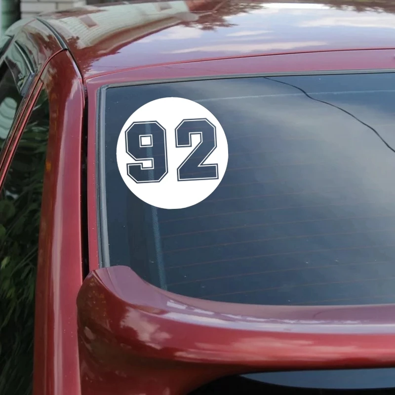 Vinyl Decal Number 92 Car Sticker Waterproof Auto Decors Choose Size 10275#