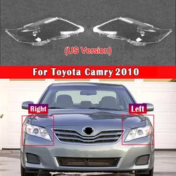 Front Headlamp Cover Transparent Lampshades Lamp Shell Masks Headlight Shade Lens Plexiglass 2010 For Toyota Camry (US Version)