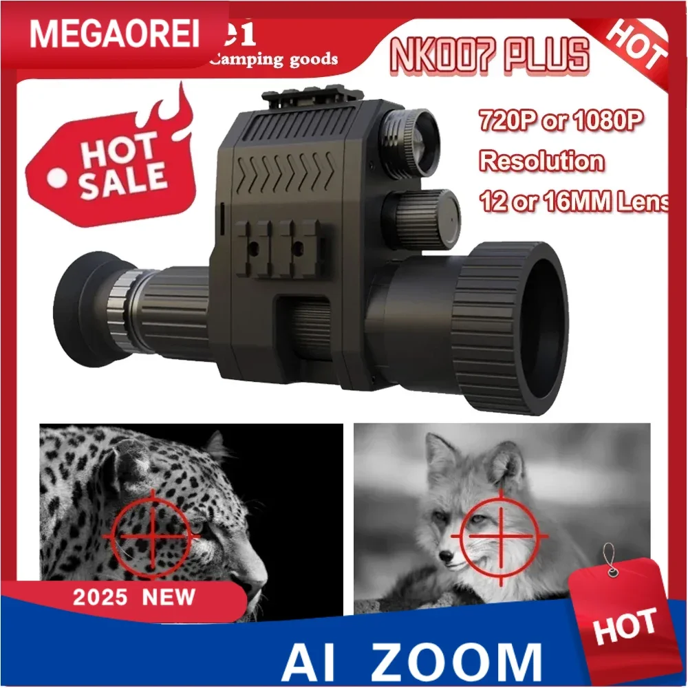 NEW Megaorei NK007 Plus Wildlife Trap Hunting Infrared Laser IR Day Night Hunting Scope Outdoor Cameras 720P Or 1080P Resolution