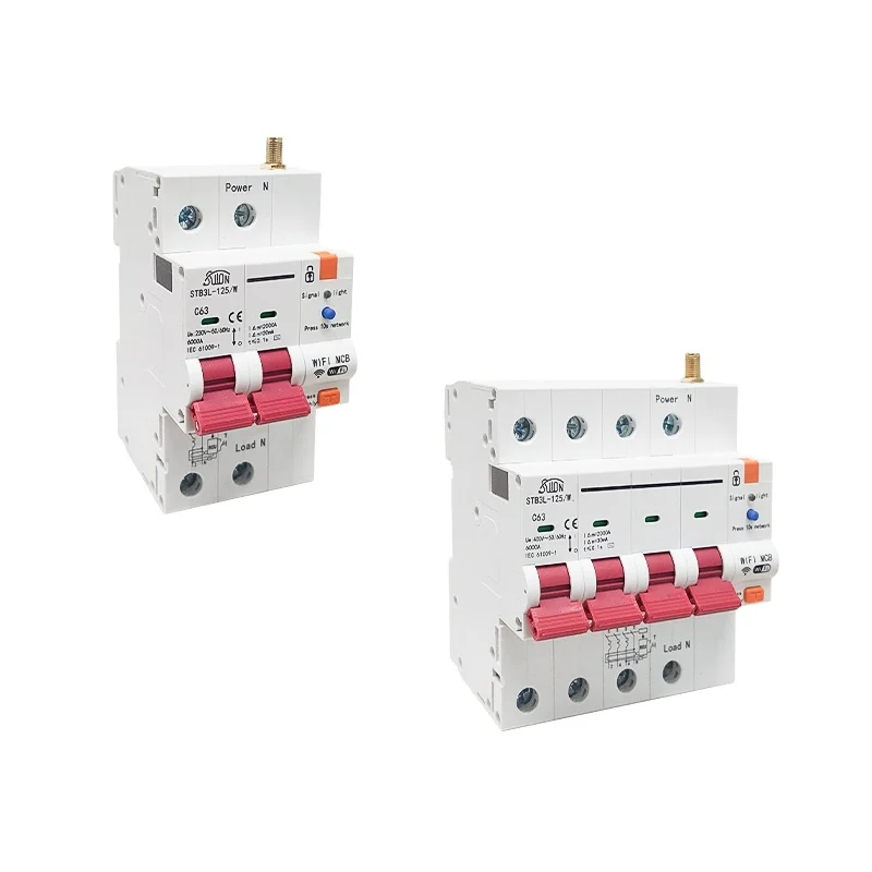 

Умный RCBO Wi-Fi автоматический выключатель таймер дистанционного управления 4P защита от короткого замыкания бытовая мощность с помощью приложения Ewelink