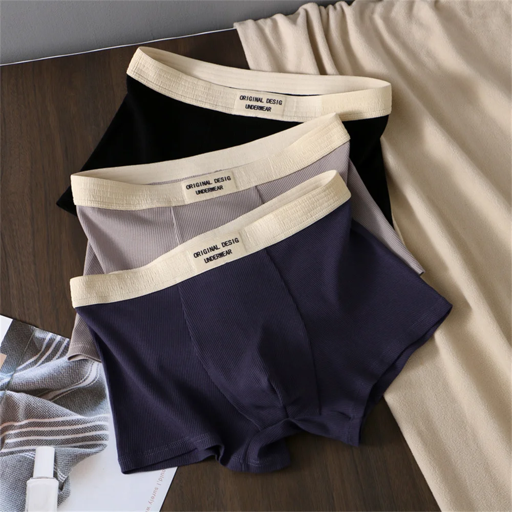 1 pz cotone intimo da uomo mutande da uomo pantaloncini Boxer antibatterici mutandine da uomo traspiranti slip intimo convesso U maschile