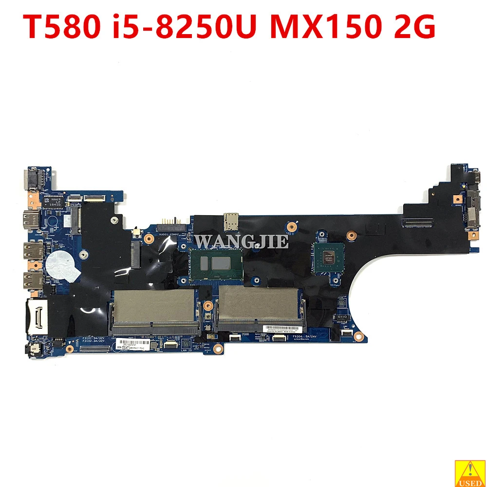 

01YR242 For Lenovo ThinkPad T580 Laptop Motherboard i5-8250U DDR4 MX150 2G GPU 17812-1 448.0CW06.0011 100% Working