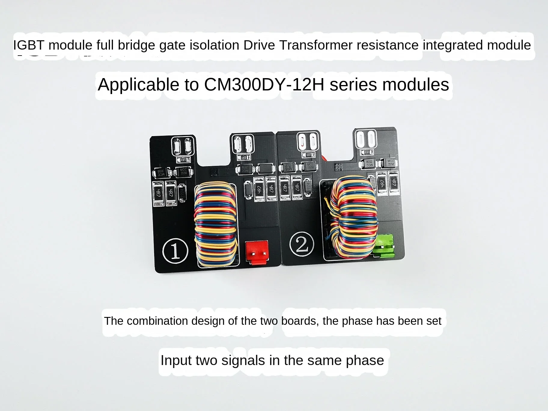 Tesla Coil DRSSTC Full Bridge IGBT Module Dedicated Gate Drive Isolation Transformer Finished Module Is Suitable for CM300DY-12H