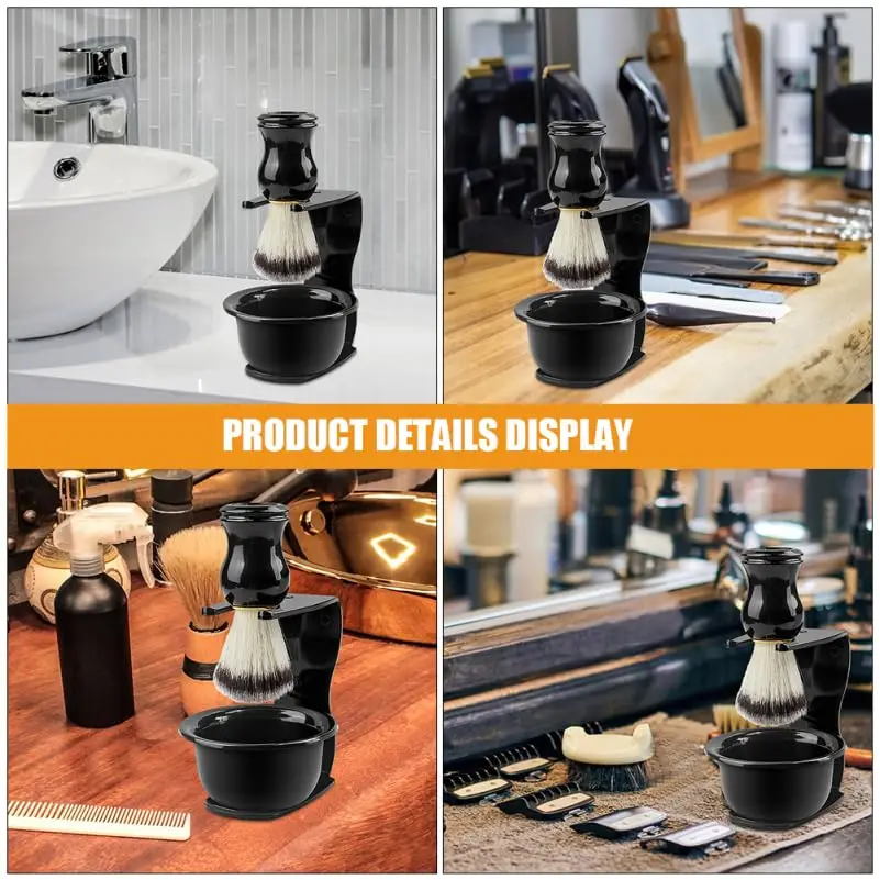 1/2 قطعة حامل فرشاة الحلاقة الحمام الرجال الحلاقة معدات التجميل تخزين حامل المهنية صالون الحلاقة مقص الشعر تخزين الرف