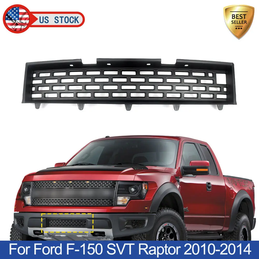 Front Bumper Lower Center Grill Grille For Ford F-150 F150 SVT Raptor 2010-2014