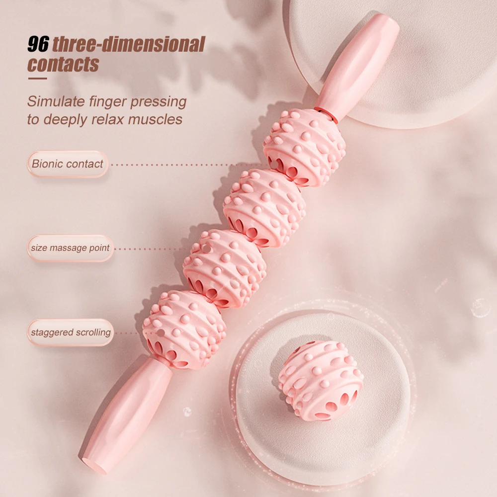 Massage Bar Muscle Relax Point Press Massage Roller Stick Pressure Point Massage Edition Handheld Trigger Points Massager