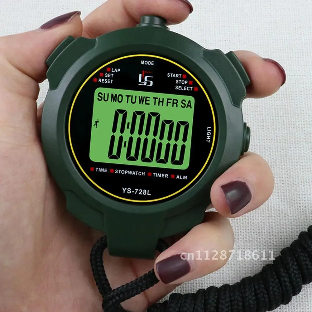 Professional Electronic Digital Stopwatch Multifuction Handheld Timer Portable Outdoor Sports Running Chronograph Stop Watch