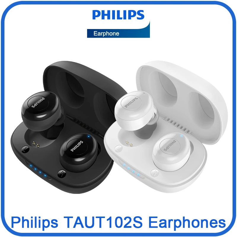 

Оригинальные Наушники Philips TAUT102S, настоящие беспроводные наушники Bluetooth 5,1, HiFi HD микрофон, гарнитура для звонков с сенсорным управлением, длительный режим ожидания