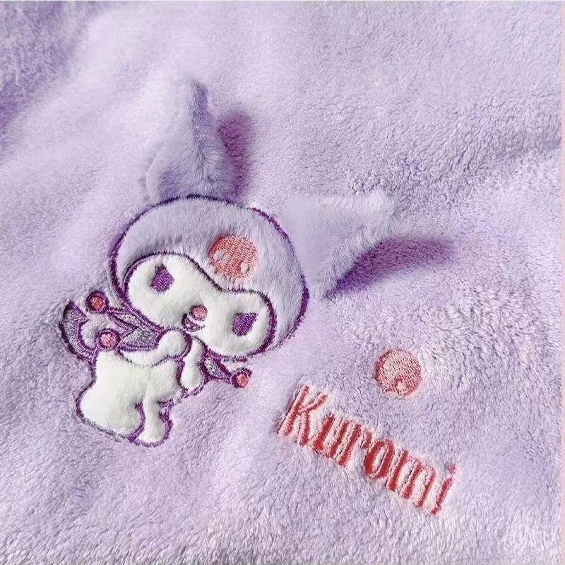 かわいいサンリオ漫画クロミバスタオルタオルドライヘア帽子 3 点セット漫画吸水と脱毛かわいい速乾性