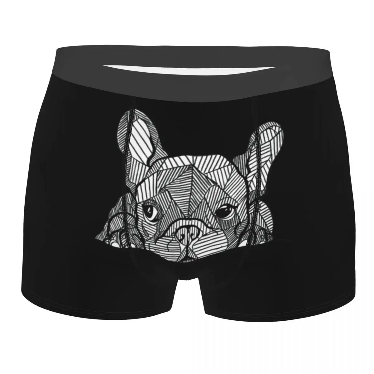 

Custom French Bulldog Underwear Men Breathable Frenchie Dog Lover Boxer Briefs Shorts Panties Soft Underpants For Homme