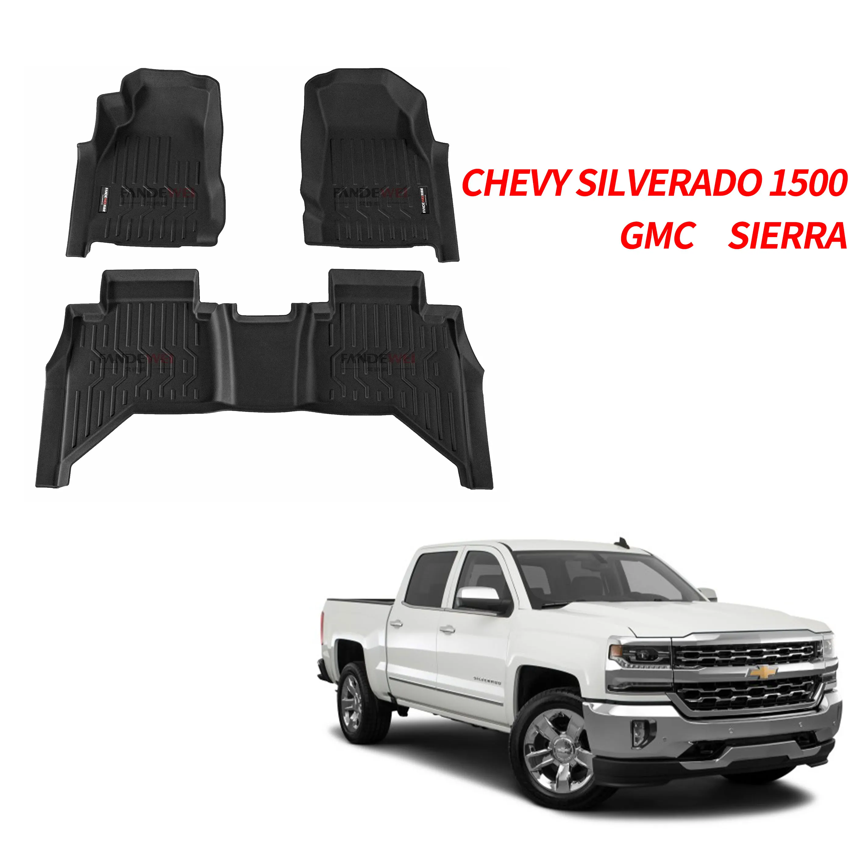 

Heavy-Duty CAR Floor Mats for Chevrole Colorado All Weather Protection CAR FLOOR liners for Pickup truck off-road vehicles