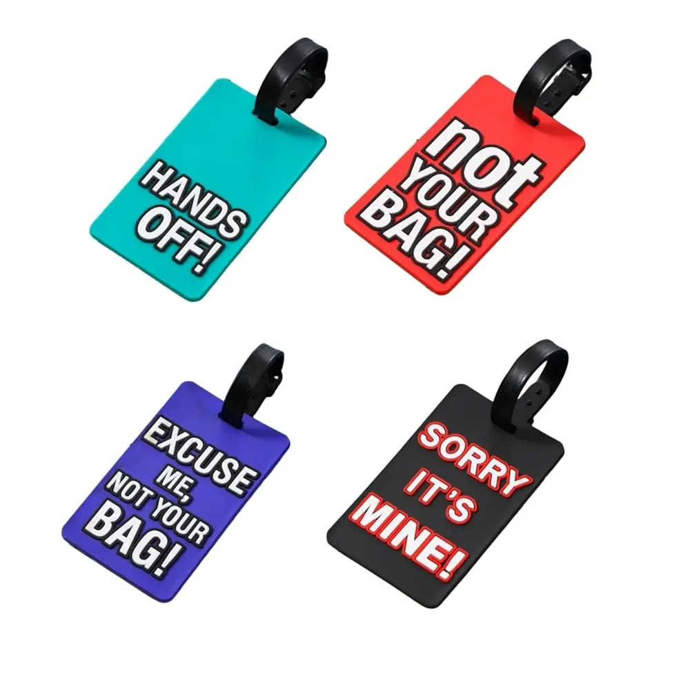 

Free ShippingFunny Silicone Luggage Tag, Colorful Unique Baggage Handbag Travel Suitcase Tags with Name ID Card for Women Men (M