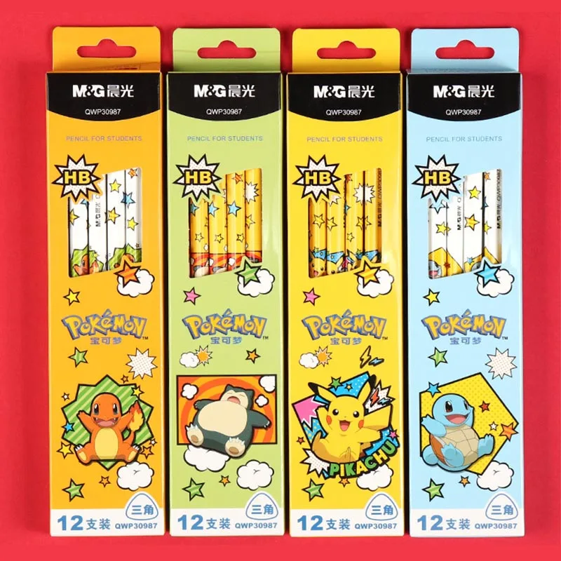 

48pcs/ лот Kawaii Pokemon Gel Pen Creative Triangle карандаши рекламные школьные принадлежности офиса подарков