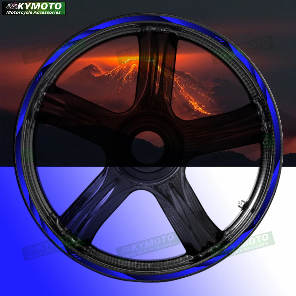 

Для аксессуаров для мотоциклов FZ1, 17-дюймовые наклейки на передние и задние колеса, модификация обода колеса, светоотражающие наклейки и украшения