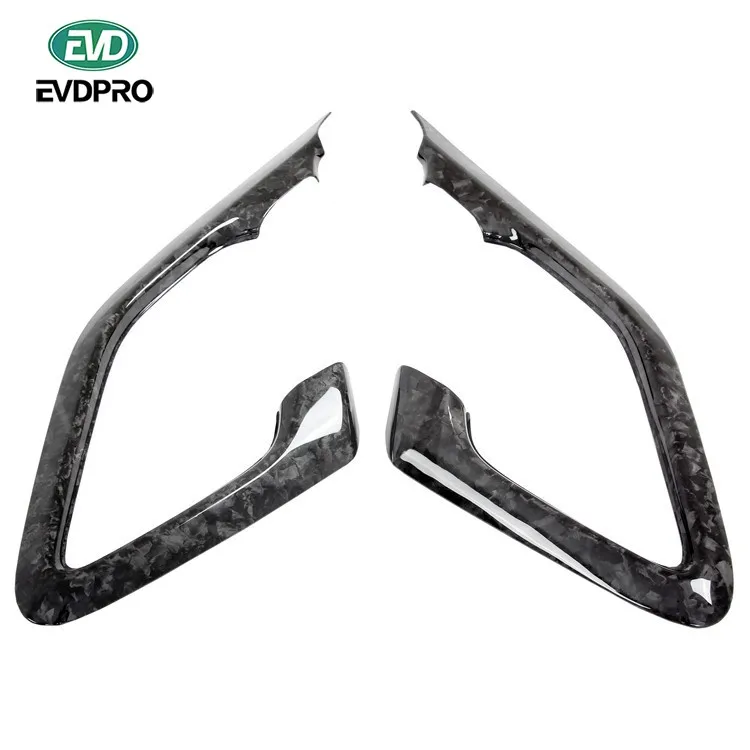 FORGED CARBON FIBER DOOR HANDLE TRIM for 2008-2016 NISSAN R35 GTR