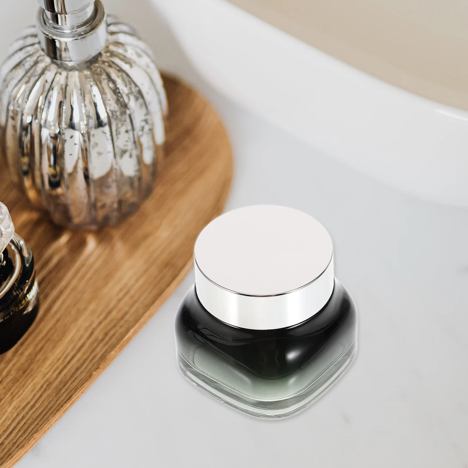 

Gradient Jars Glass Makeup Bottles 100ml Leak Proof Travel Portable Small Dispenser Toiletry