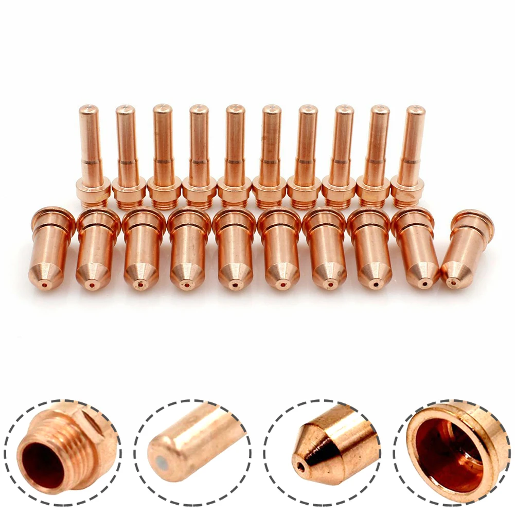 

Электродное сопло плазменной горелки, 20 шт. CB70 70A для Eastwood и Versa Cut 60A, медный материал с 1 отверстием 2 мм