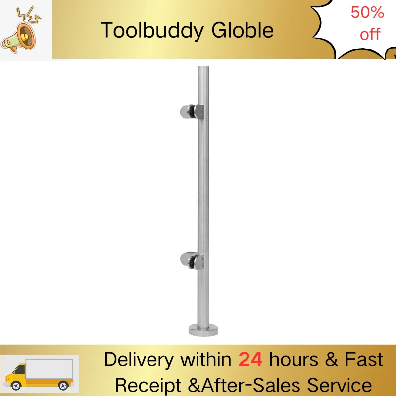 

Перила из нержавеющей стали 304, 90 см, угловая стойка для стеклянной лестницы на балконе, грузоподъемность 176 фунтов, матовая отделка