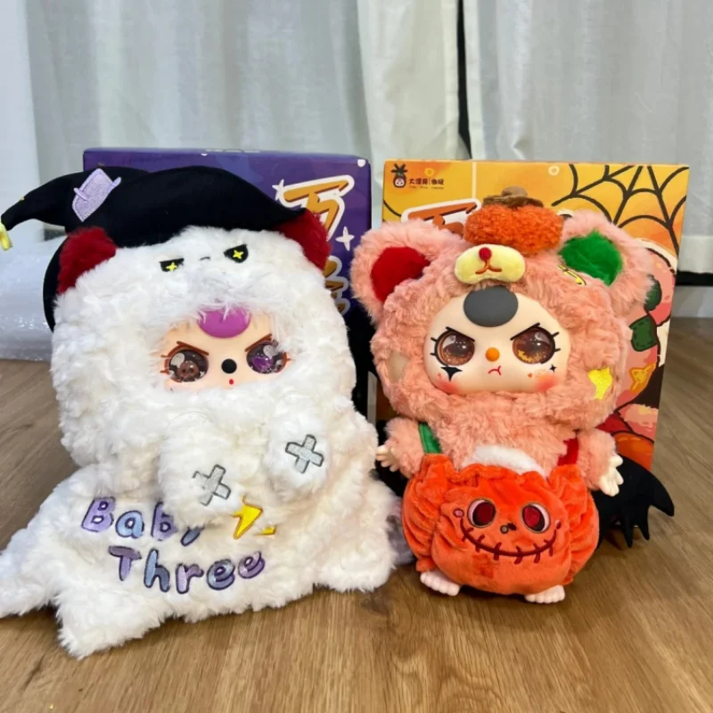 

Original 400% Baby Three Rare Limited Edition Halloween Series Blind Box Keychain Doll Collect Backpack Pendant Girl Gift Stock
