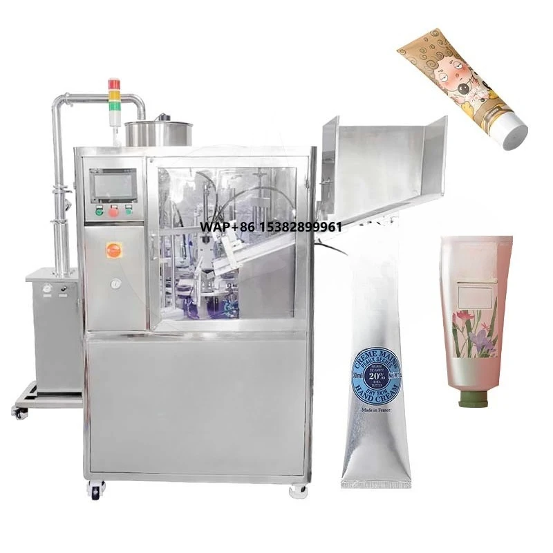 OCEAN Ultrasonic Aluminium Tube Fill Fold Seal Machine Paint Soft Collapsible Tube Filler and Sealer