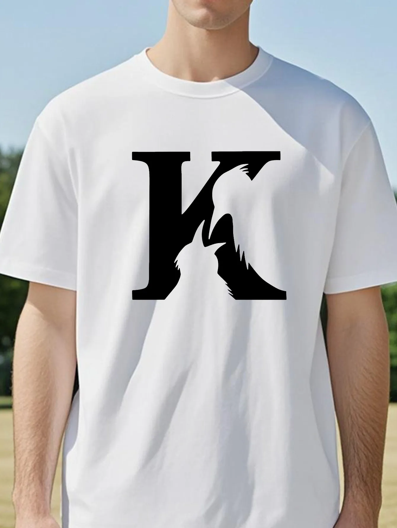 K Funny Graphic Print T-Shirt Unisex O-Neck Short Sleeve Casual Streetwear Fashion Tee