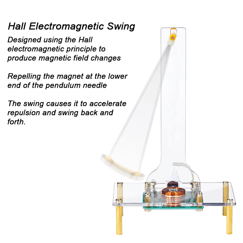 DIY Electromagnetic Swing Induction Kit PCB Teaching Training Oscillator Welding Production Kit