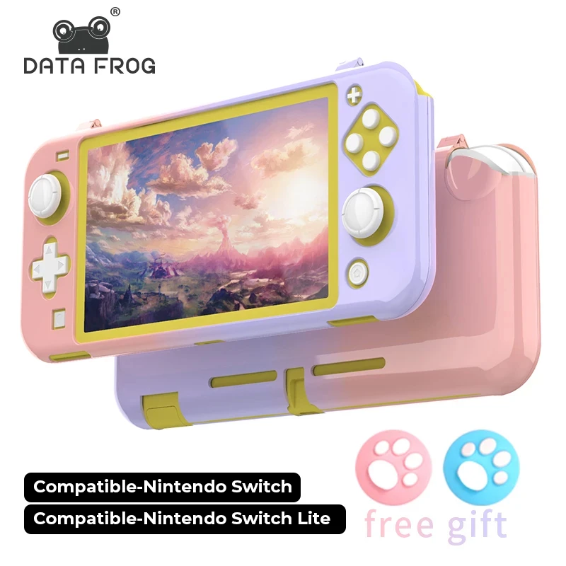 

DATA FROG Protective Case Compatible-Nintendo Switch Lite Hard Cover Shell For Switch lite Console For Mix Colorful Back Cover