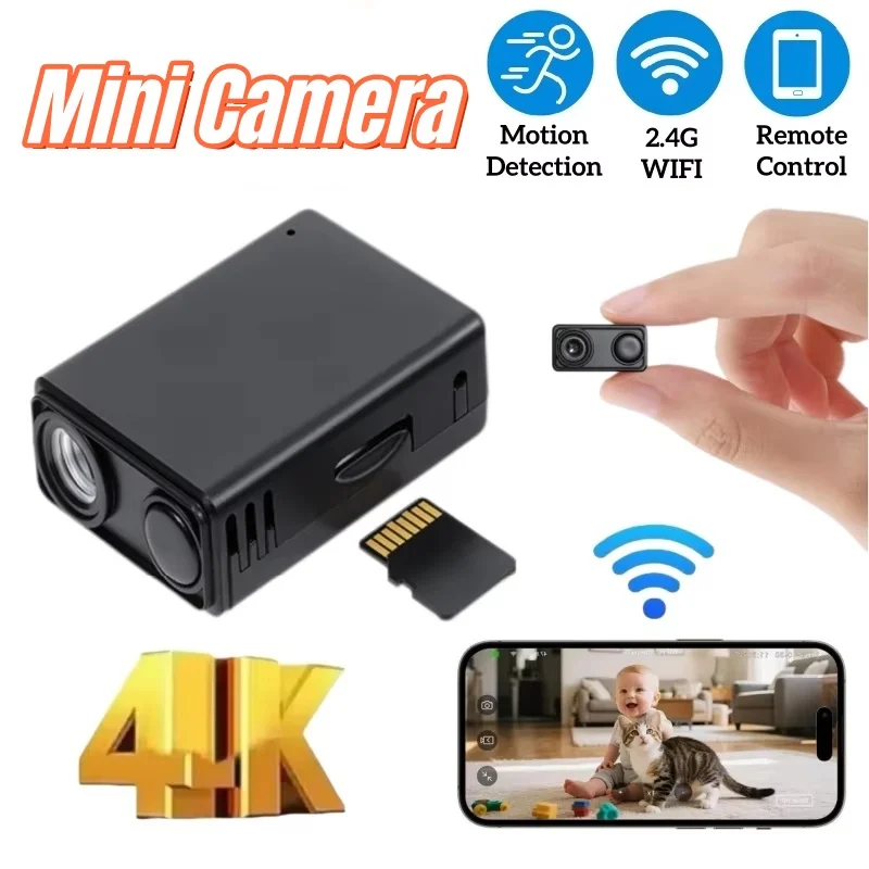 Neue 4K-Kamera WLAN Drahtloser Monitor Nachtsicht Ferngesteuerte Bewegungserkennung Camcorder Sicherheitsschutz Innenüberwachung 2026