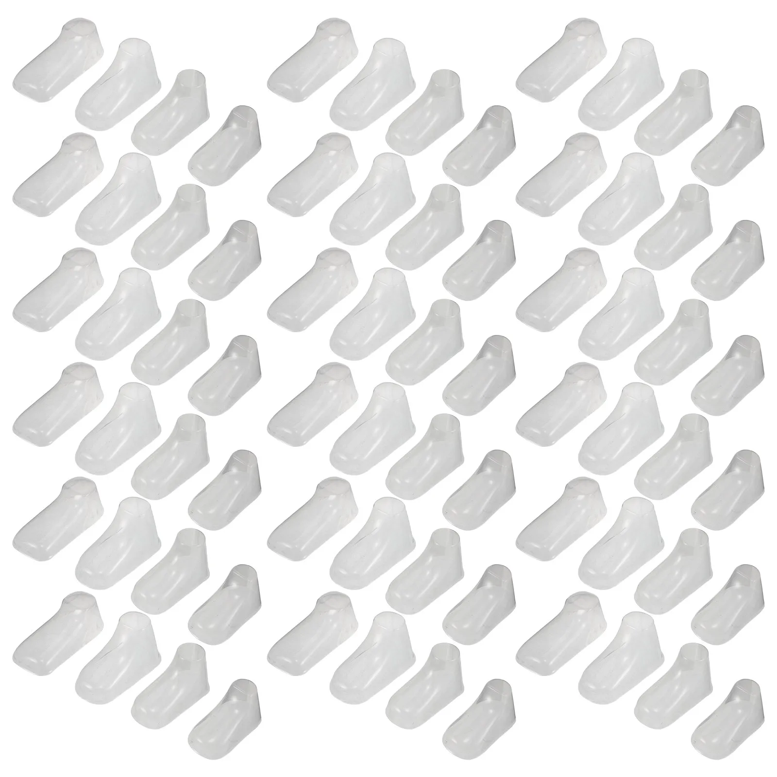120Pcs Baby Shoes Display Clear Plastic Feet Forms Booties Support Sock Display Toddler Shoe Shape Holder Showcase