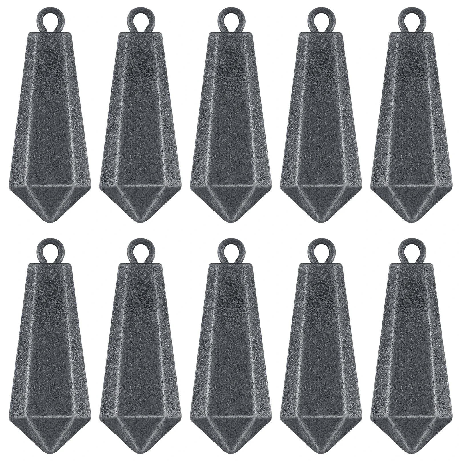 

30g-200g Iron Fishing Weight Sinker Bass Sea Fishing Weight Surf Casting with Ring for Deep Drop Long Casting Shore Boat Fishing