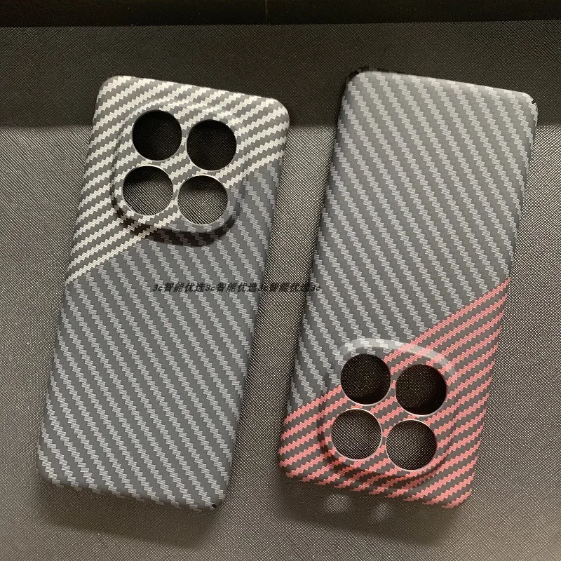 

For Redmi Note 14 pro 5G Case Luxury Carbon Fiber Stripe PC Back Cover For POCO X7 Note14 pro Plus Shockproof Bumper Funda