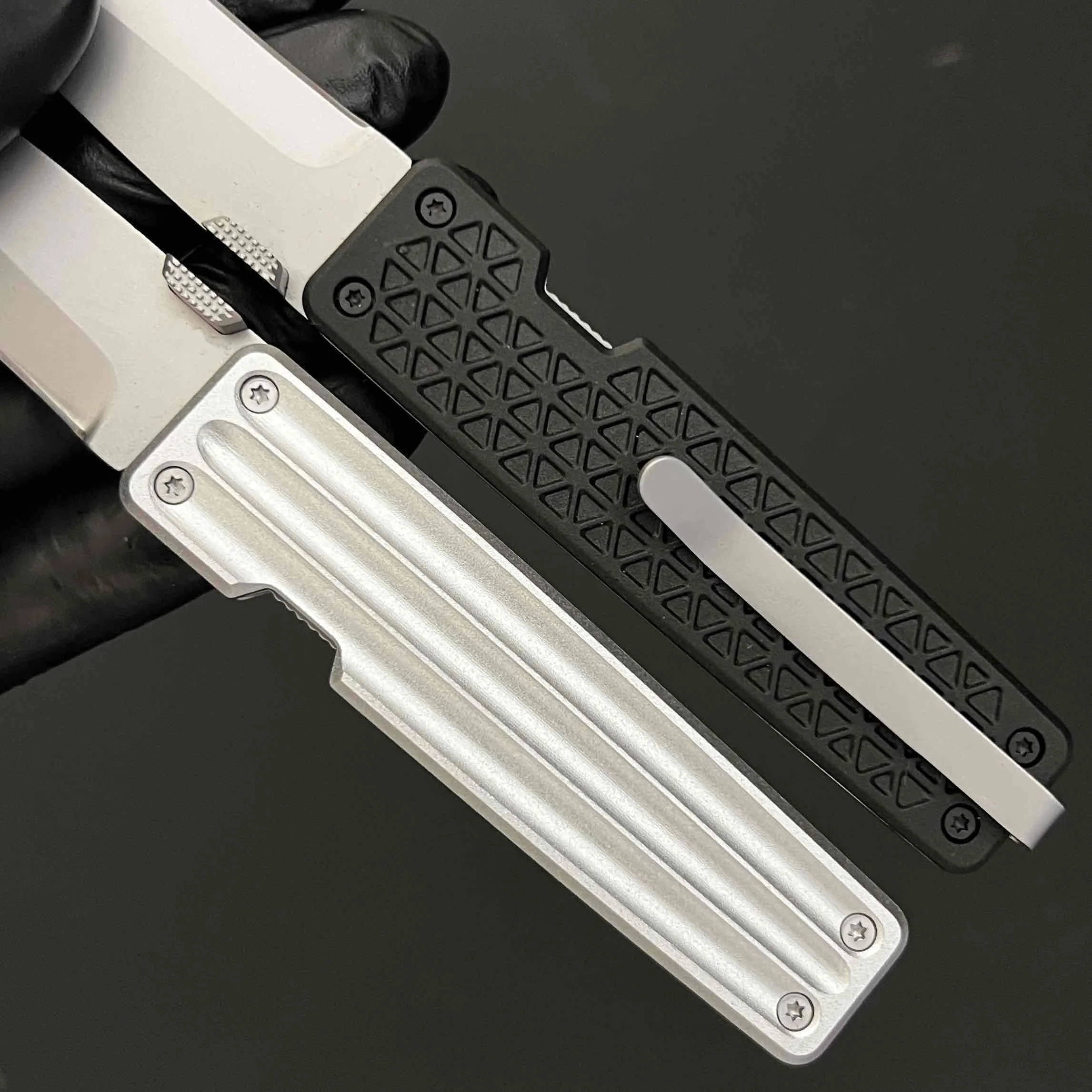 شفرة فولاذية 7CR17 مقاس 7 بوصات، مقبض ألومنيوم، سكين جيب تكتيكي قابل للطي، سكين صغير EDC للتخييم في الهواء الطلق، سكين أدوات #6