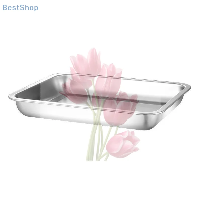(●'◡'●)%(●'◡'●)Stainless Steel Rectangular BBQ And Serving Tray In Various Sizes