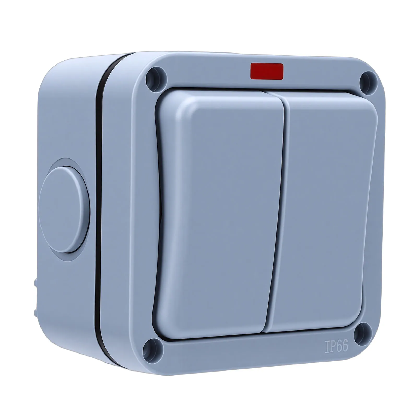 2 Gang  with Indicator Light IP66 Water Proof Electrical  for Outdoor Construction Site 2 Gang Single Control