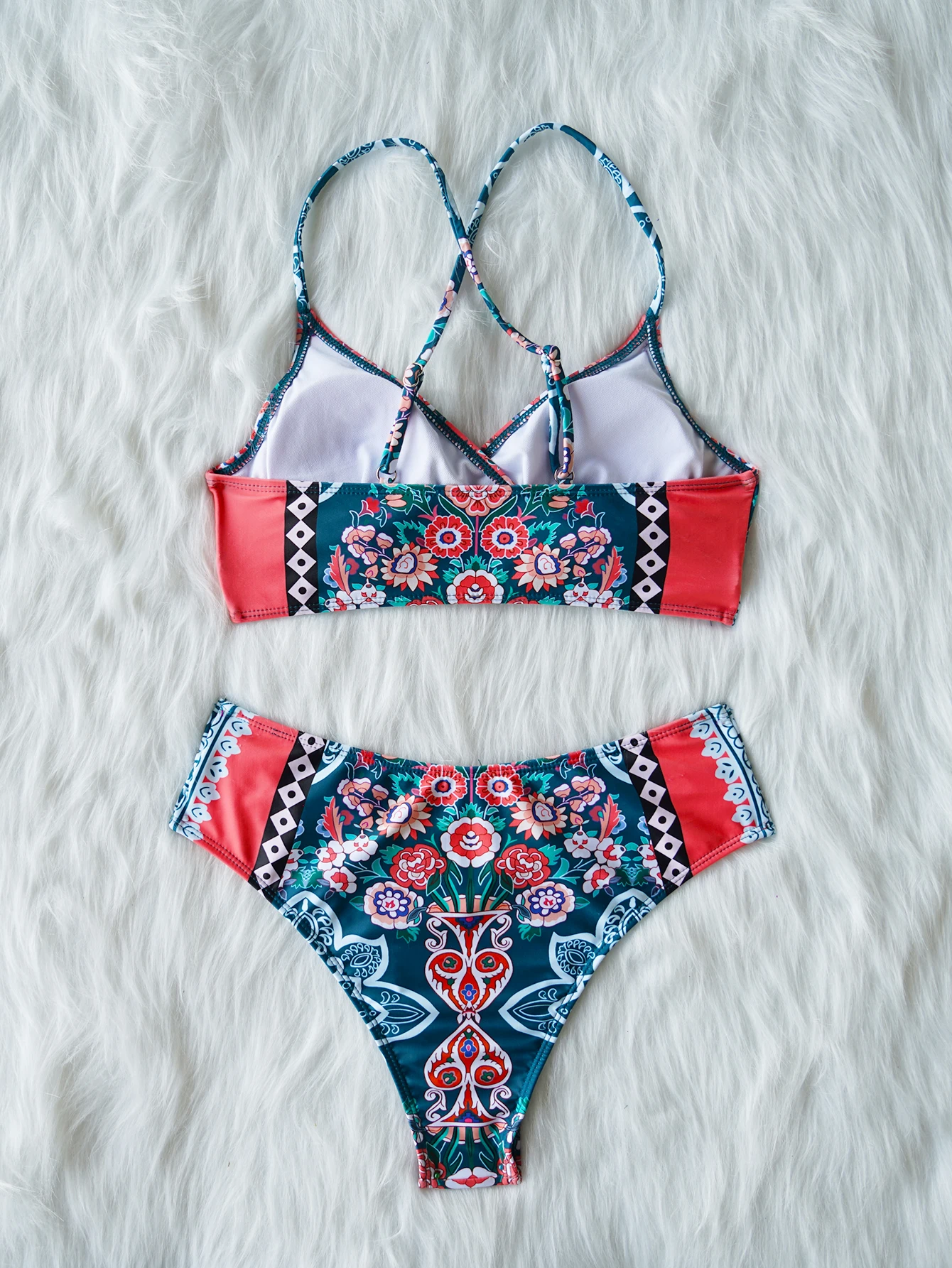 Swimsuit Women Two Piece Swimwear 2024 Letter Bikini Set